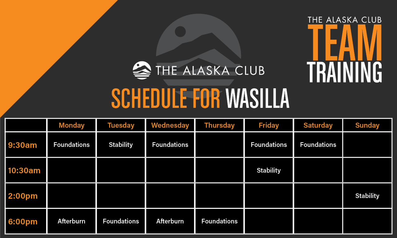 The Alaska Club Group Fitness, Pool & Youth Schedules